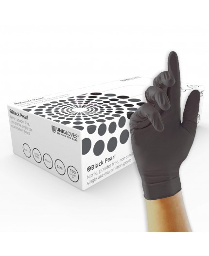Guanti Unigloves BLACK PEARL in Nitrile - 100pz. Guanti Unigloves BLACK PEARL in Nitrile - 100pz.