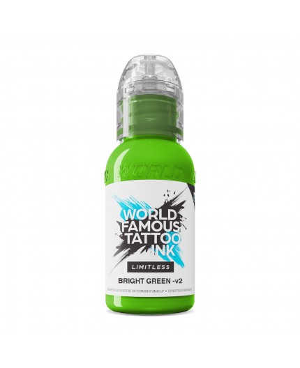 BRIGHT GREEN V2 - World Famous Limitless - 30ml - Colore Tattoo REACH BRIGHT GREEN V2 - World Famous Limitless - 30ml - Colore Tattoo REACH