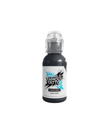 DARK GREY 1 - World Famous Limitless - 30ml - Colore Tattoo REACH DARK GREY 1 - World Famous Limitless - 30ml - Colore Tattoo REACH