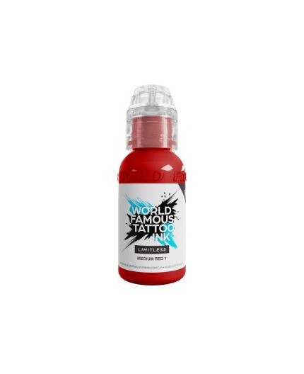 MEDIUM RED 1 - World Famous Limitless - 30ml - Colore Tattoo REACH MEDIUM RED 1 - World Famous Limitless - 30ml - Colore Tattoo REACH