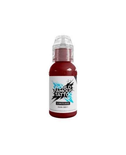 DARK RED 1 - World Famous Limitless - 30ml - Colore Tattoo REACH DARK RED 1 - World Famous Limitless - 30ml - Colore Tattoo REACH