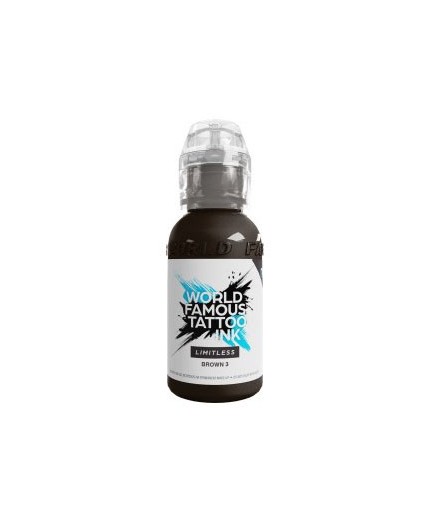 BROWN 3 - World Famous Limitless - 30ml - Colore Tattoo REACH BROWN 3 - World Famous Limitless - 30ml - Colore Tattoo REACH
