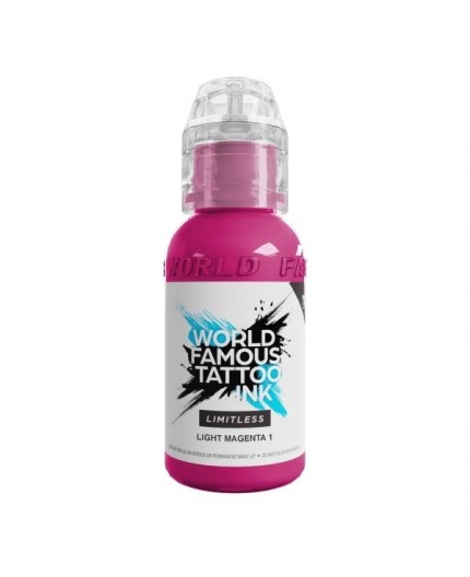 LIGHT MAGENTA 1 - World Famous Limitless - 30ml - Colore Tattoo REACH LIGHT MAGENTA 1 - World Famous Limitless - 30ml - Colore Tattoo REACH