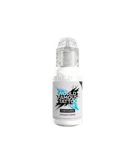 STRAIGHT WHITE - World Famous Limitless - 30ml - Colore Tattoo REACH STRAIGHT WHITE - World Famous Limitless - 30ml - Colore Tattoo REACH