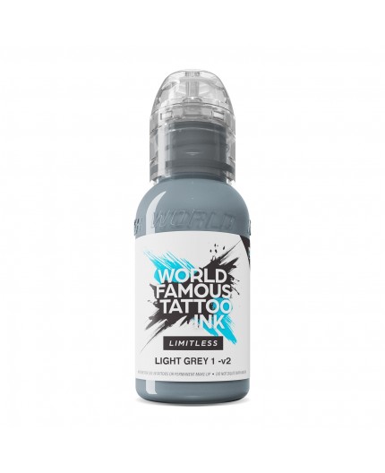 LIGHT GREY 1 V2 - World Famous Limitless - 30ml - Colore Tattoo REACH LIGHT GREY 1 V2 - World Famous Limitless - 30ml - Colore Tattoo REACH