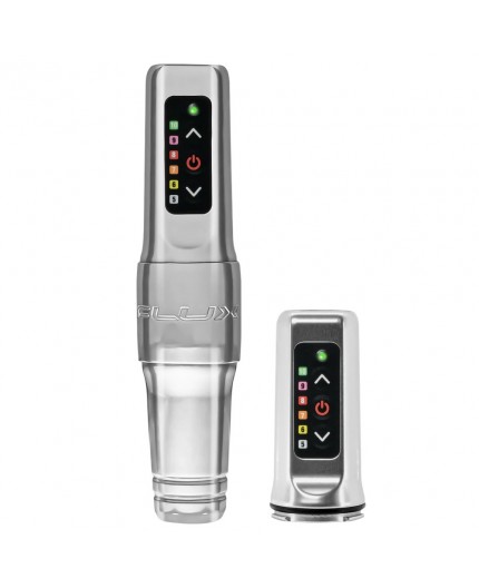 Flux Mini Wireless PMU Machine + PowerBolt Aggiuntivo - Silver - Dermografo Spektra Flux Mini Wireless PMU Machine + PowerBolt Aggiuntivo - Silver - Dermografo Spektra