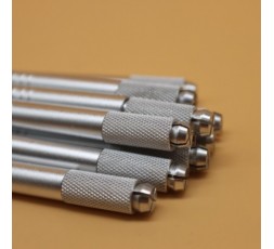 Manipolo per Microblading in Alluminio a Doppia Punta - BLU
