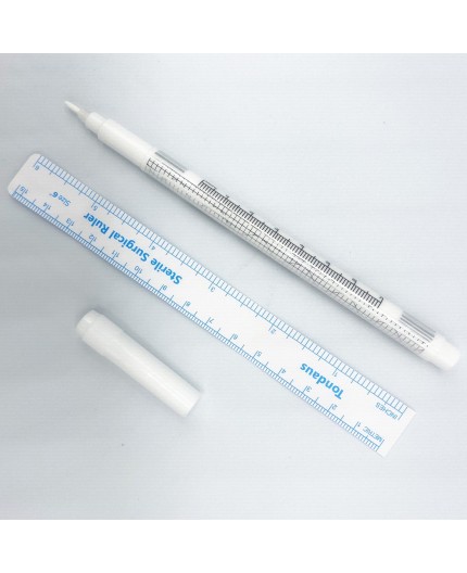 Pennarello Sterile BIANCO - 1.0 mm - con Righello