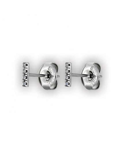 SS 316 SHORT BAR STUDS W/ MICROPAVE SETTING (PAIR) WH
