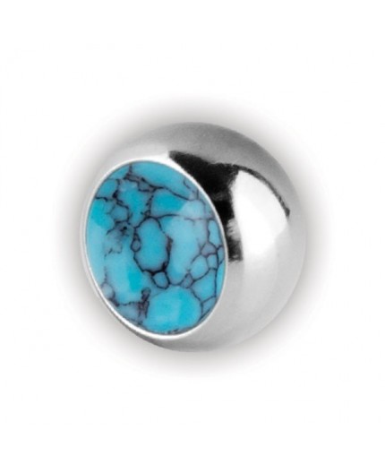 Turquoise Stone Screw-on Balls