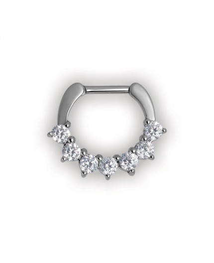 SS 316 JEWELLED SEPTUM CLICKERS SWAROVSKI SS 316 JEWELLED SEPTUM CLICKERS SWAROVSKI
