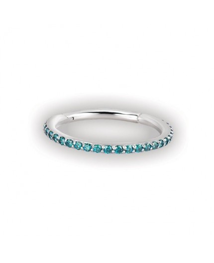 SS 316 HINGED ETERNITY RING W/ZIRCONIA SS 316 HINGED ETERNITY RING W/ZIRCONIA