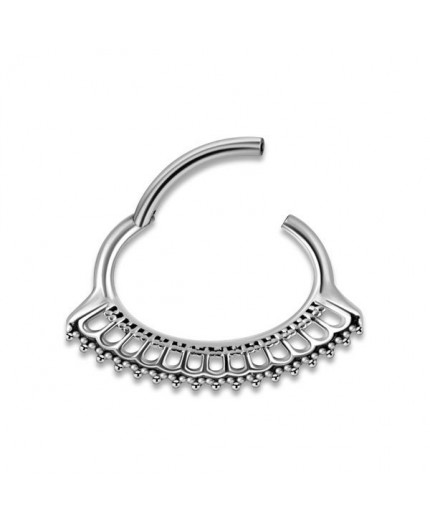 SS 316 HINGED SEPTUM & DAITH CLICKERS 1,2x6mm mod.10