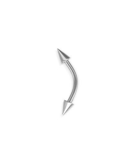 CURVED EYEBROW BARBELLS W/CONES