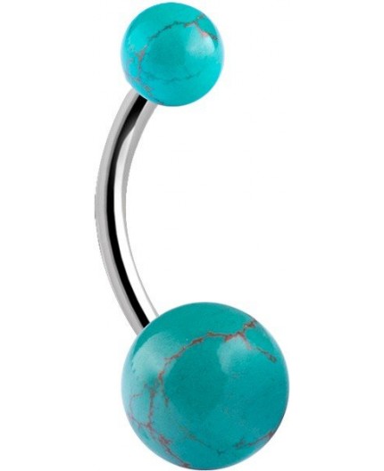 8mm DOUBLE TURQUOISE BANANAS 8mm DOUBLE TURQUOISE BANANAS