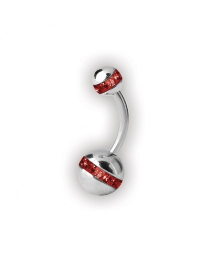 8mm CRYSTAL DOUBLE ORBIT BALL BANANABELLS