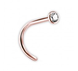 RG 316 JEWELLD NOSE STUD BENT 0,8mm sfera 2.35mm