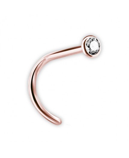RG 316 JEWELLD NOSE STUD BENT 0,8mm sfera 2.35mm