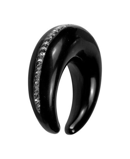 CRYSTAL HORN CIRCULAR CLAW TUSK FRONT CRYSTAL HORN CIRCULAR CLAW TUSK FRONT