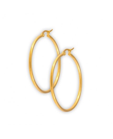GD 316 ROUND HOOP EARRINGS (PAIR)