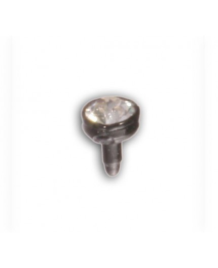 BIOFLEX BLACK PUSH FIT JEWEL LABRET HEADS