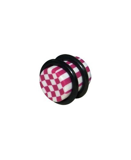 CHEQUERED FIMO PLUGS