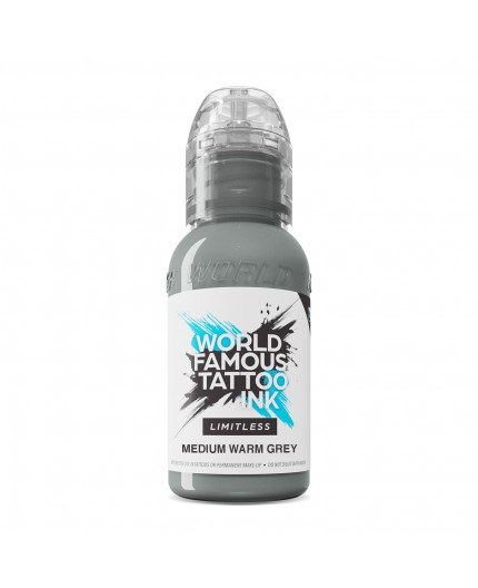 MEDIUM WARM GREY - World Famous Limitless - 30ml - Colore Tattoo REACH MEDIUM WARM GREY - World Famous Limitless - 30ml - Colore Tattoo REACH