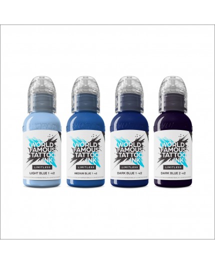 SHADES OF BLUE Collection - World Famous Limitless - 4x30ml - Conforme REACH