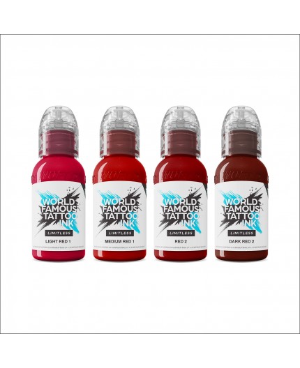 SHADES OF RED Collection - World Famous Limitless - 4x30ml - Conforme REACH