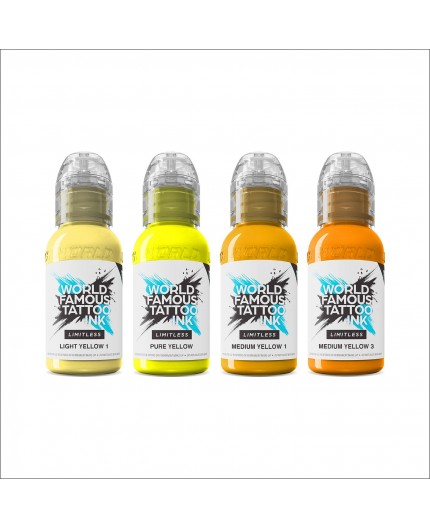 SHADES OF YELLOW Collection - World Famous Limitless - 4x30ml - Conforme REACH
