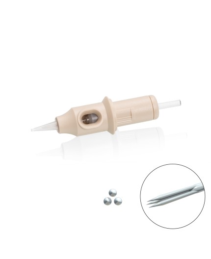 03 RS (Round Shader) 0,30mm - Medium Taper - Cartucce Biotek Universali - Aghi PMU - 20pz 03 RS (Round Shader) 0,30mm - Medium Taper - Cartucce Biotek Universali - Aghi PMU - 20pz