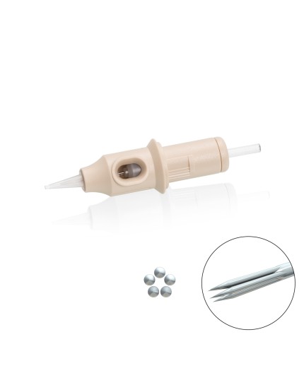 05 RS (Round Shader) 0,30mm - Medium Taper - Cartucce Biotek Universali - Aghi PMU - 20pz 05 RS (Round Shader) 0,30mm - Medium Taper - Cartucce Biotek Universali - Aghi PMU - 20pz