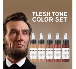 FLESH TONE SET - Xtreme Ink - 5x30ml - Conforme REACH