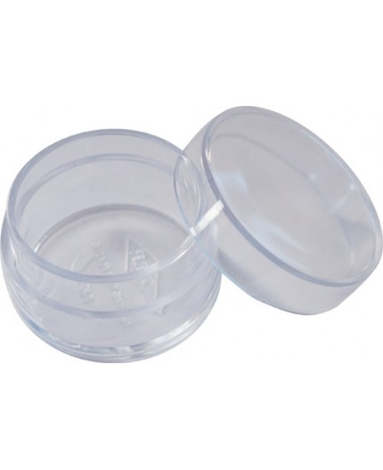 EMPTY CLEAR PLASTIC JARS 40x25mm EMPTY CLEAR PLASTIC JARS 40x25mm