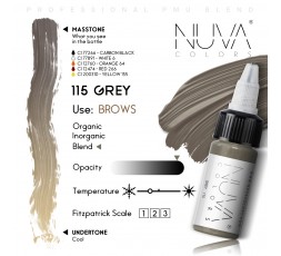 115 GREY - Nuva Colors - 15ml - Conforme REACH