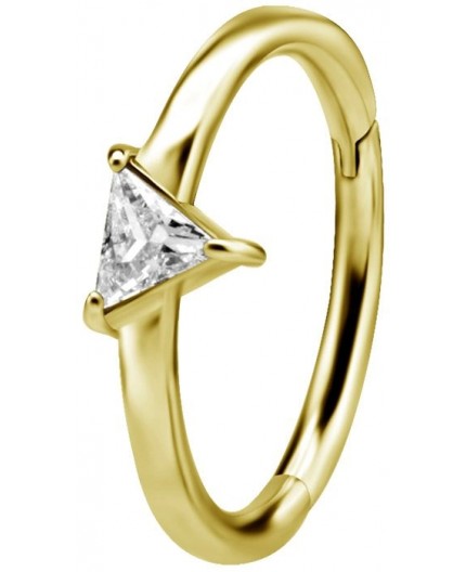 GD 316 HINGED RING SET W. TRIANGLE ZIRCONIA 1,2x12mm WH GD 316 HINGED RING SET W. TRIANGLE ZIRCONIA 1,2x12mm WH