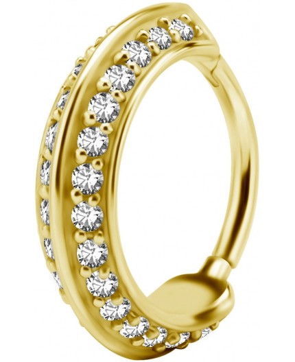 GD 316 HINGED RING SET W. ZIRCONIA 1,2x12mm WH