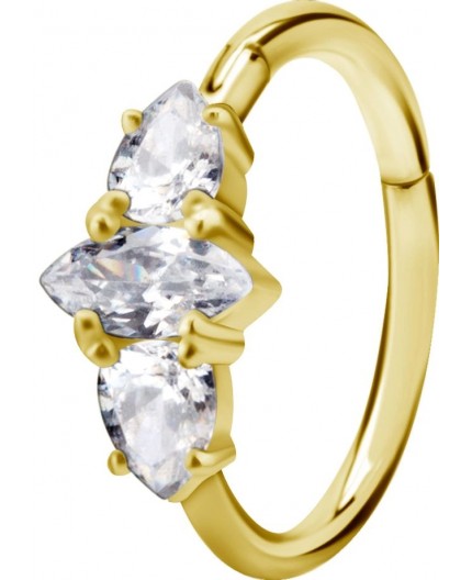 GD 316 HINGED RING SET W. ZIRCONIA 1,2x12mm WH GD 316 HINGED RING SET W. ZIRCONIA 1,2x12mm WH