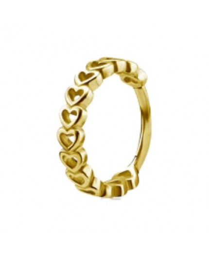 GD 316 HINGED RING (HEARTS) 1,2x12mm GD 316 HINGED RING (HEARTS) 1,2x12mm