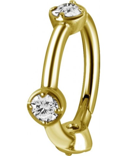 GD 316 HINGED RING SET W. ZIRCONIA