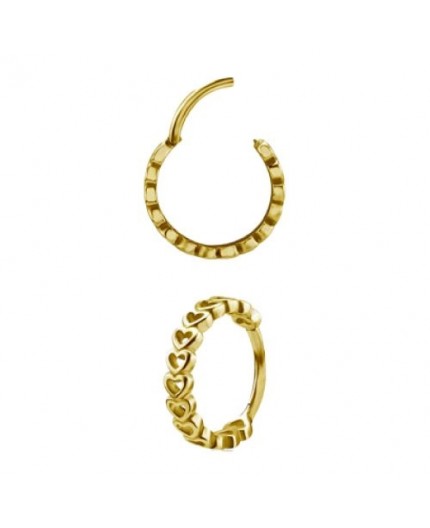 GD 316 HINGED CLICKER (HEARTS) 1,2x10mm