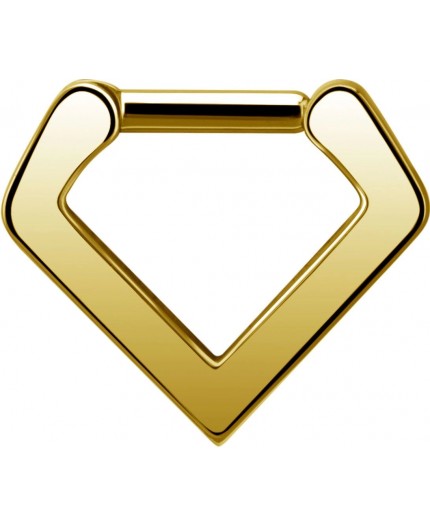 GD 316 PLAIN V SHAPED SEPTUM CLICKER