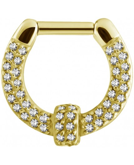 GD 316 SEPTUM CLICKERS SWAROVSKI PAVE SETTING