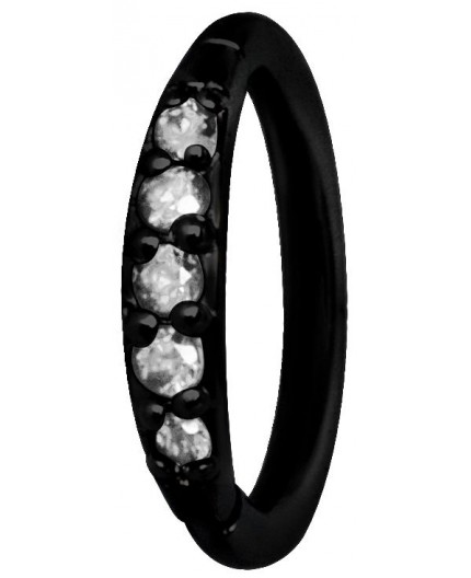 BK 316 HINGED RING SET with Jewels