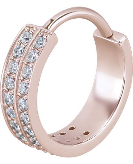 RG 316 HINGED RING (DOUBLE ROW) SET W. ZIRCONIA