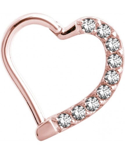 RG 316 JEWELLED HINGED HEART RING LEFT