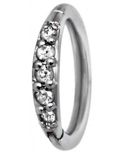 SS 316 HINGED RING SET with Jewels