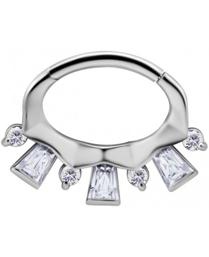 SS 316 HINGED SEPTUM/DAITH CLICKER 1,2x6mm WH mod. 11