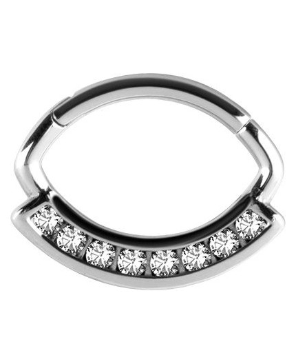 SS 316 HINGED SEPTUM/DAITH CLICKER 1,2x6mm WH mod. 01