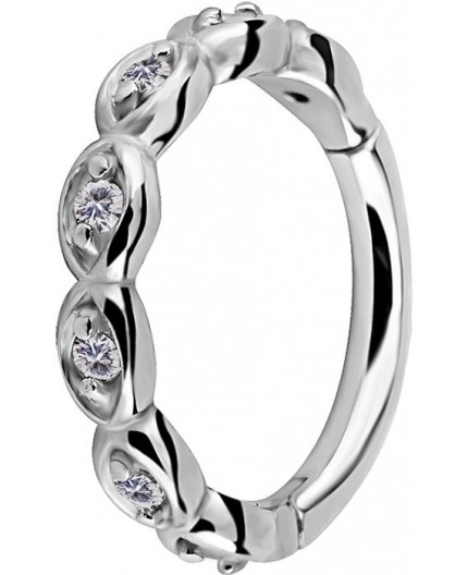 SS 316 HINGED RING SET with Jewels